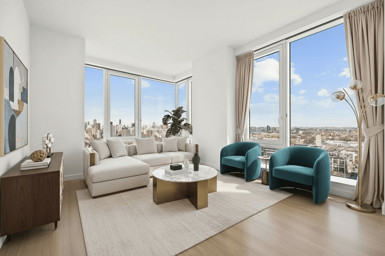 Living room example: ai-staged: luxury